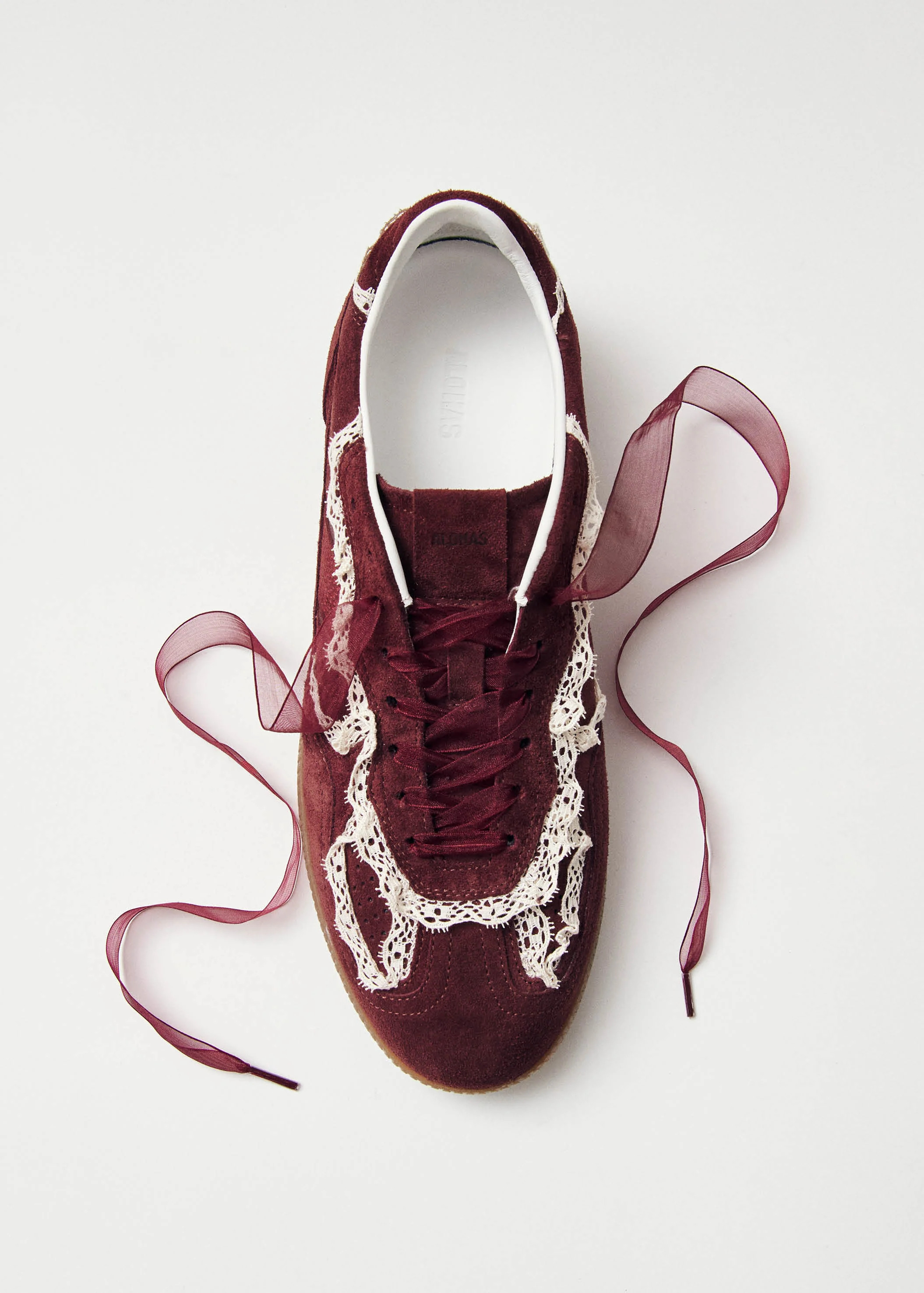 Tb.490 Crochet Burgundy Leather Sneakers | ALOHAS | Alohas US