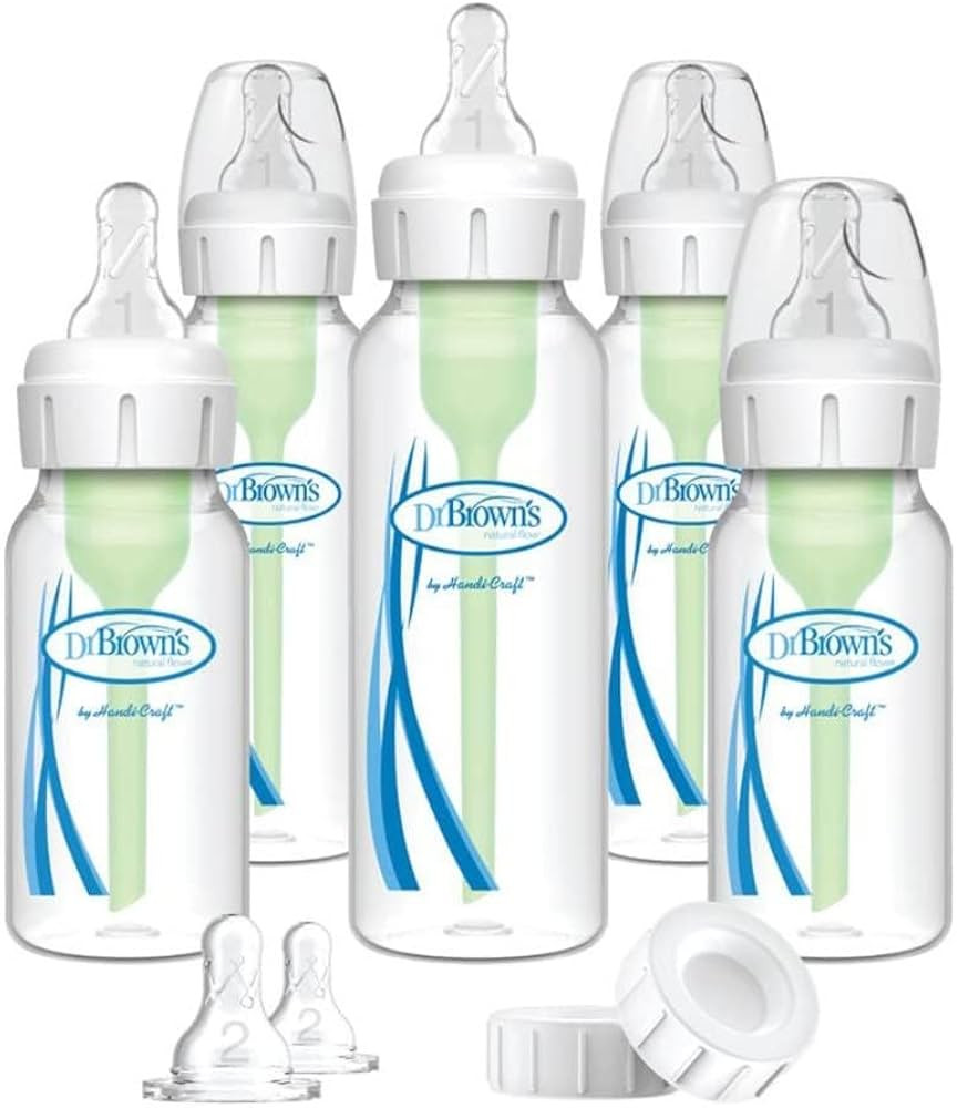 Dr. Brown’s Natural Flow® Anti-Colic Options+™ Narrow Baby Bottle Newborn Gift Set | Amazon (US)