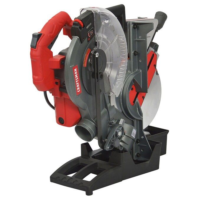 CRAFTSMAN 10-in 15-Amp Single Bevel Folding Compound Corded Miter Saw Lowes.com | Lowe's