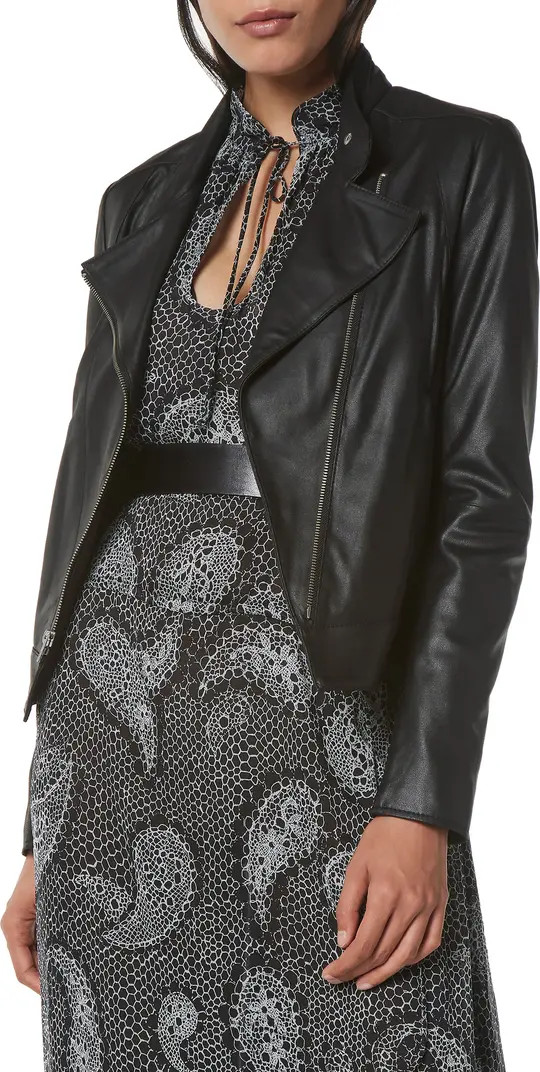 Andrew Marc Asymmetric Leather Moto Jacket | Nordstrom | Nordstrom