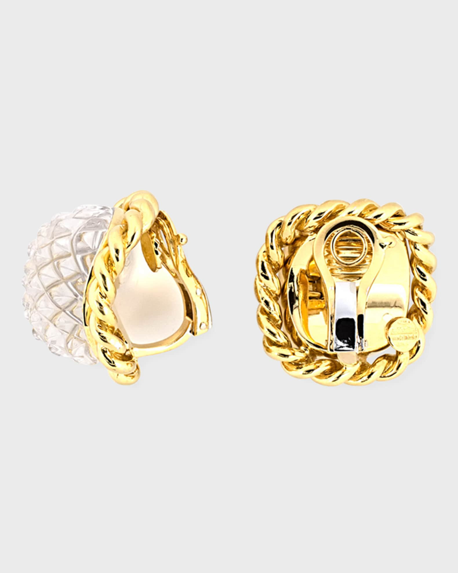 NM Estate Estate Crystal Sabbadini Clip Earrings | Neiman Marcus