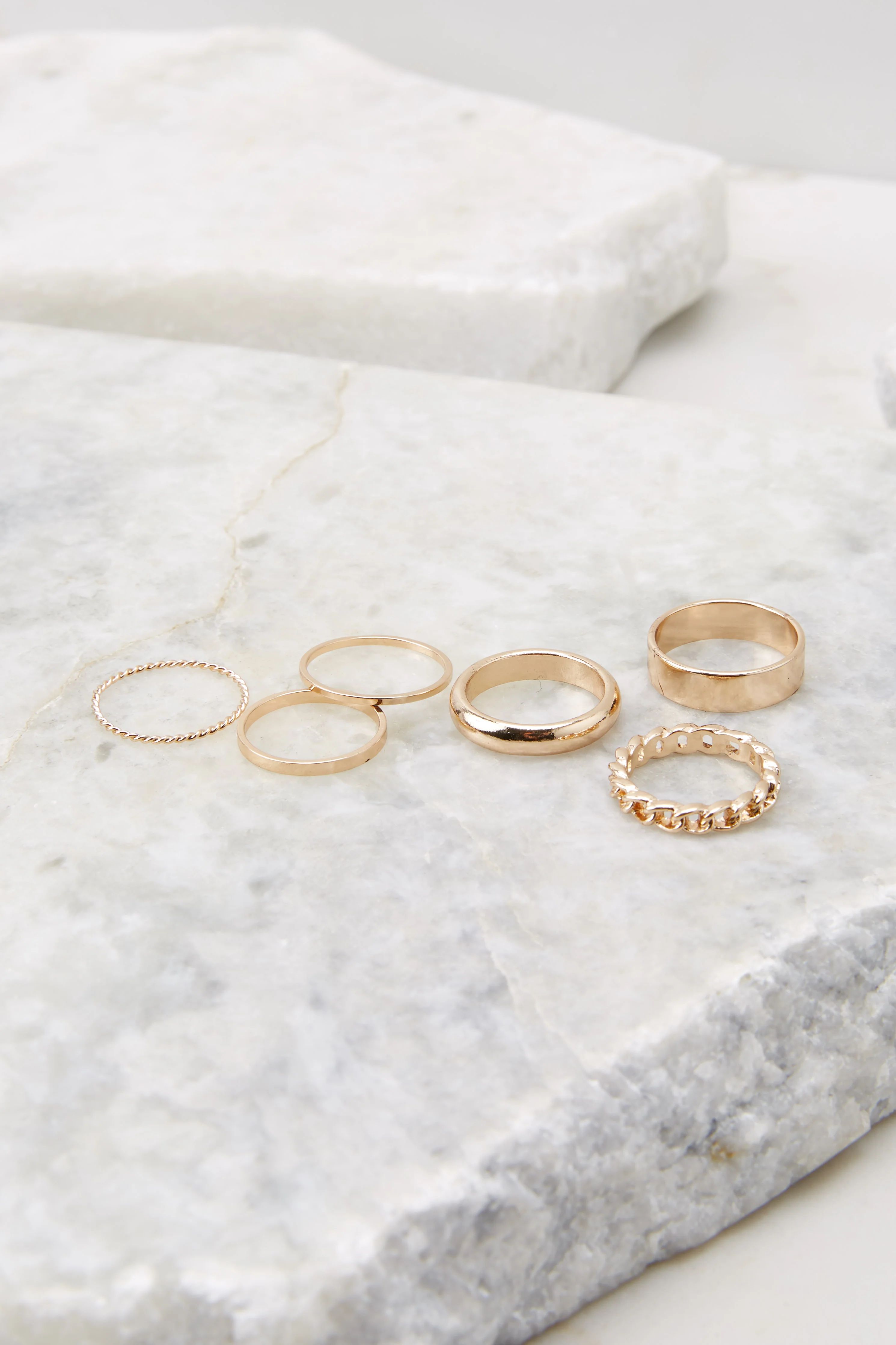 A Love Like This Gold Ring Set | Red Dress 