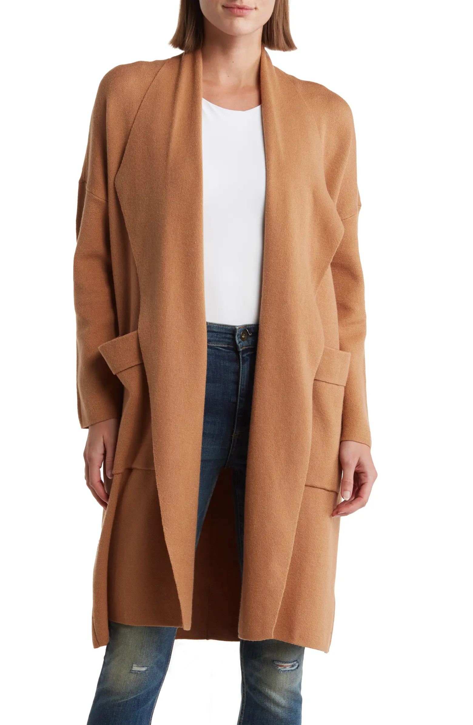 Andrea Open Front Long Cardigan | Nordstrom Rack