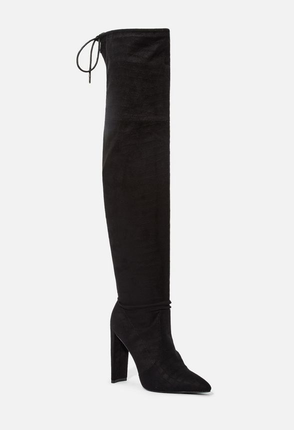 Zeppelin Back Lace-up Heeled Boot | JustFab