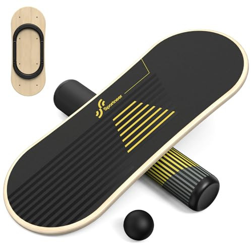 Sportneer Balance Board - 7 Modes Wobble Board with Adjustable Stoppers, Roller and 2.8'' Ball Included - Exercise Balancing Stability Trainer for Improve Balance, Surf Trainer & Physical Therapy | Amazon (US)