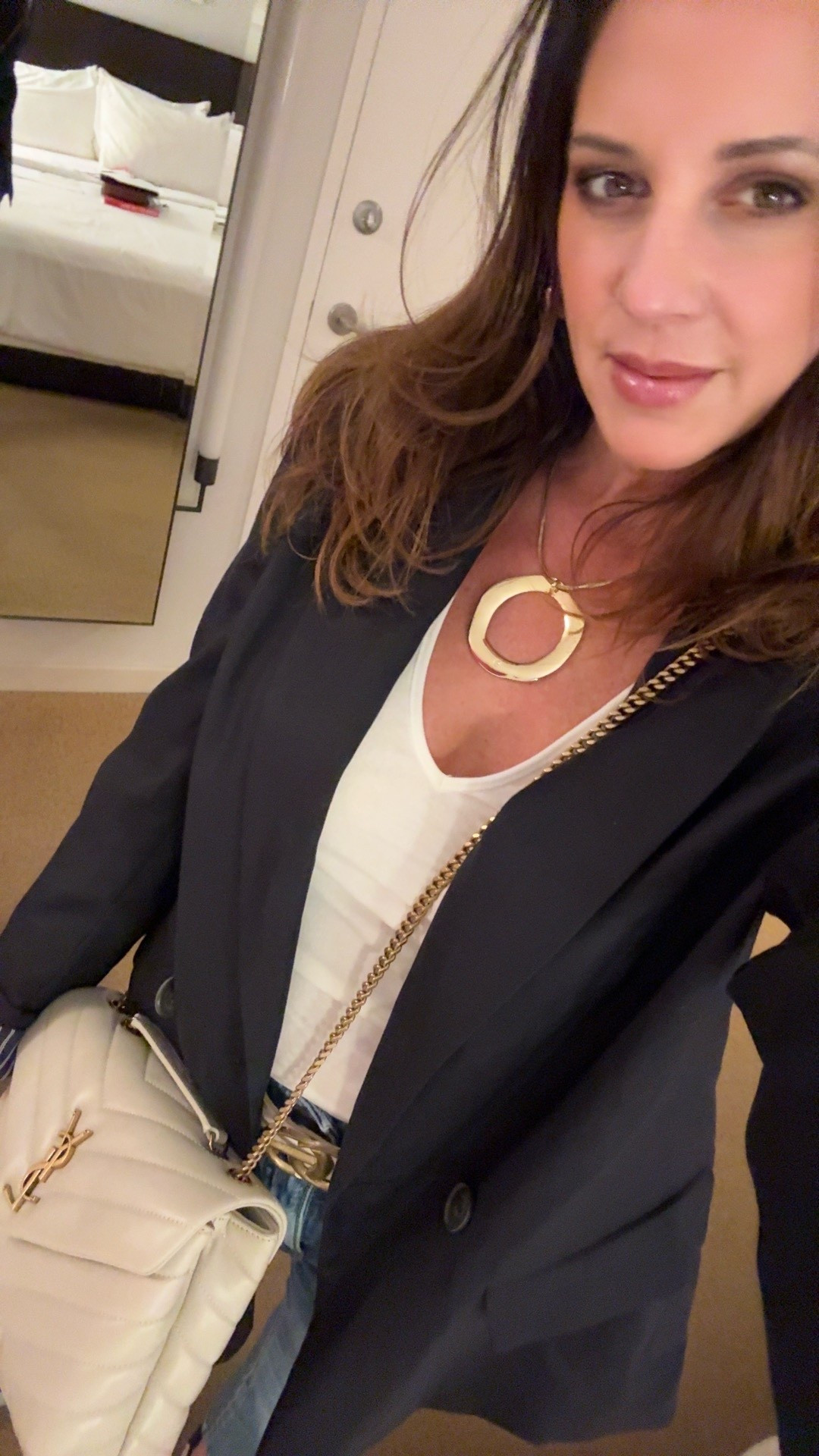 Classic navy Blazer/ with linen for spring summer 

#LTKTravel #LTKgrwm #LTKootd