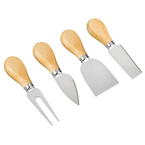 YXChome 4 Cheese Knives Set - Cheese Knife,Cheese Fork,Cheese Slicer,Butter Knife - Mini Premium Stainless Steel Cheese Knife Set - Cheese Knives for Charcuterie Board - Charcuterie Boards Accessories | Amazon (US)