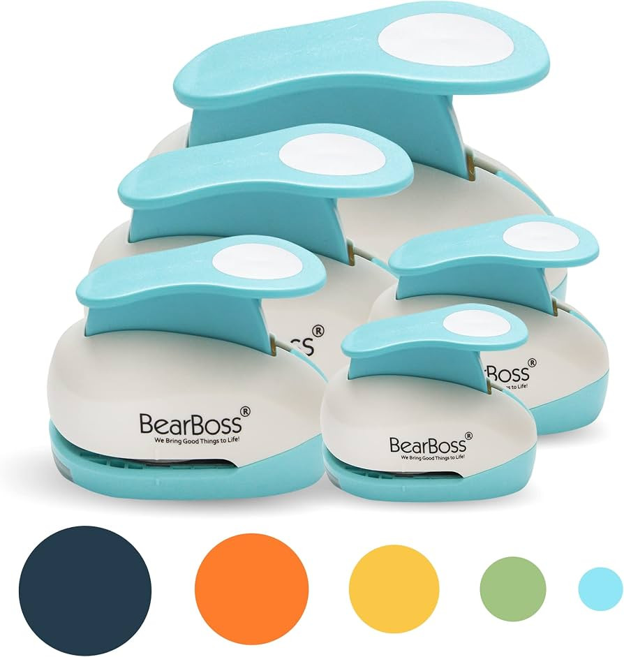 5 Circle Paper Punch, Handmade Scrapbook Paper Puncher, Different Size of Scrapbooking Punches Cr... | Amazon (US)