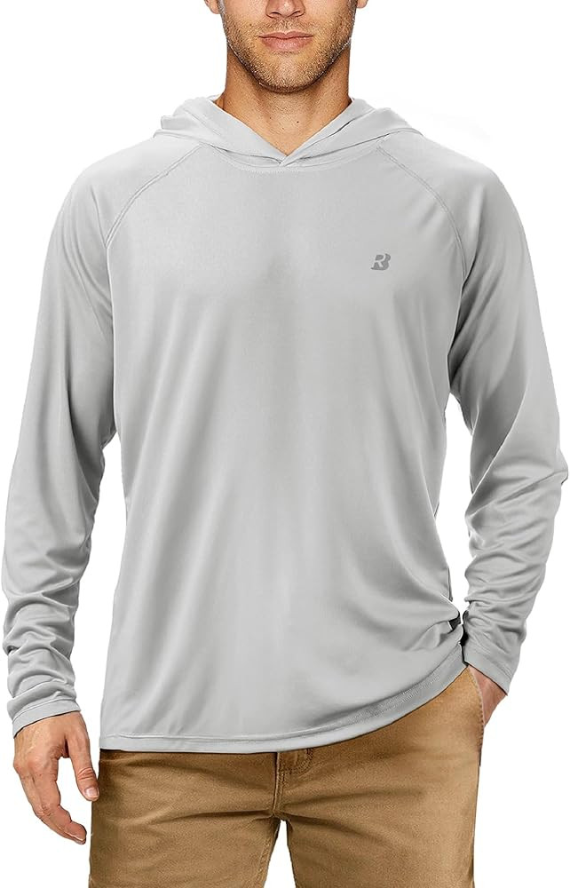 Roadbox UPF 50+ Fishing Shirts for Men, Long Sleeve UV Sun Protection Hoodie, Outdoor Hiking Runn... | Amazon (US)