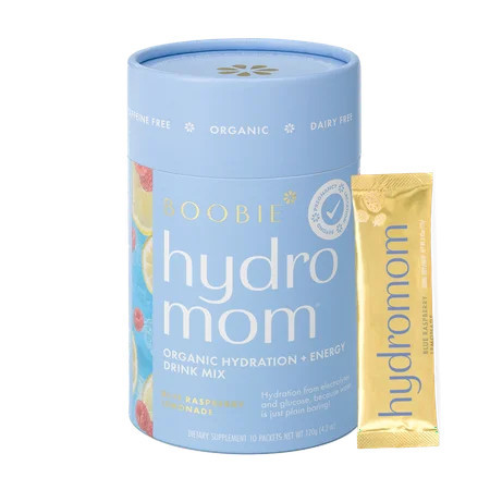 Boobie Hydromom Breastfeeding Supplement for Pregnancy and Lactation Drink Blue Raspberry Lemonade, 10 Count | Walmart (US)