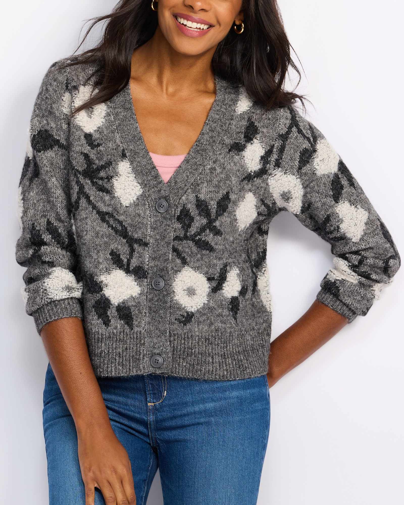Novelty V-Neck Cardigan | Stitch Fix