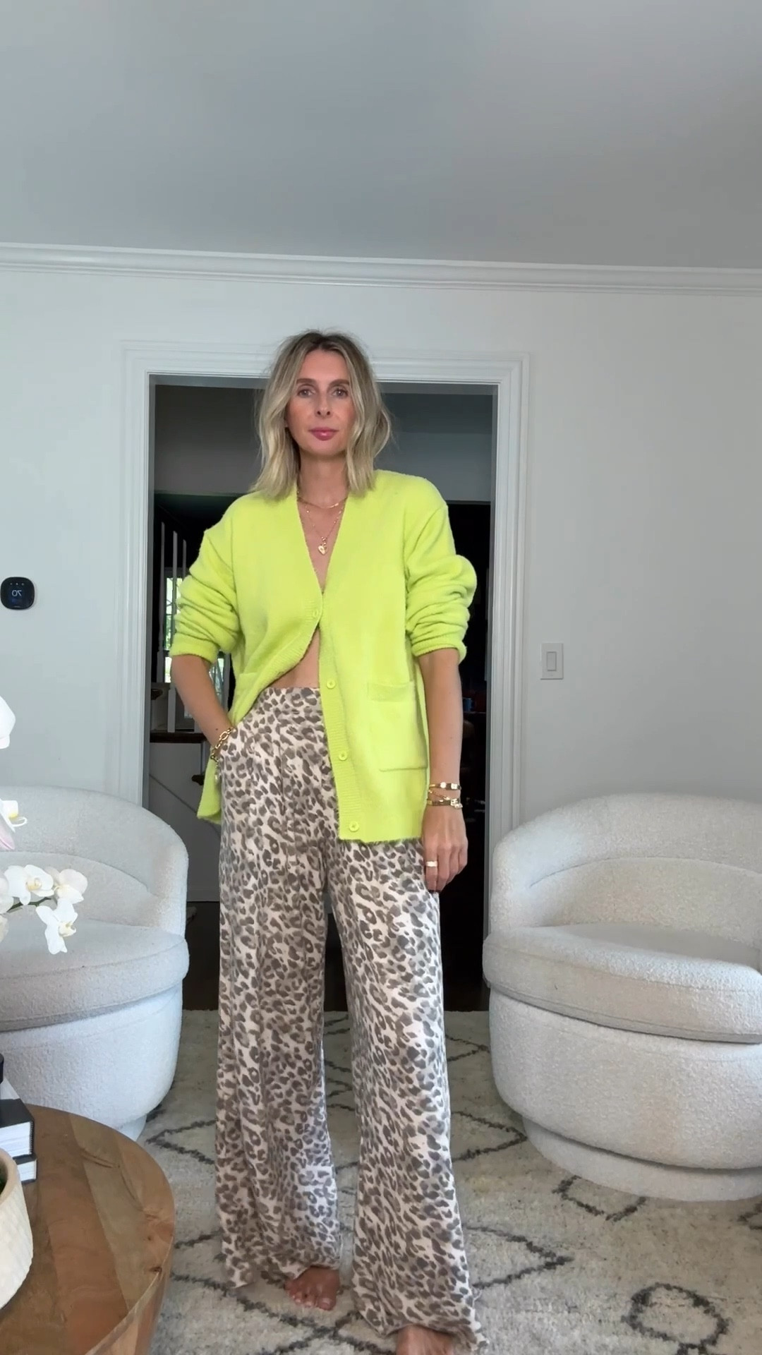 fall is more than just  browns, neutrals and burgundy!! we can still add pops of COLOR… and how about that unexpected extra look thrown in there?! 😉 

NEON CARDIGAN
i actually found this in the men’s department! adore the color and relaxed fit. wearing the medium. ⚡️ 

GREEN BOARD PANTS
live in these and am asked where they are from every single time i wear them. wearing the small.

LEOPARD SWEATS
all time faves! love ‘em. they fit beautifully and are super cool! wearing the small. 

STRIPED TOP
insane quality. elevated basic. stripes + everything please! wearing the medium, i should have got the small. 

PINK BARREL JEANS
one of my favorite target purchases ever. high waisted. perfect barrel. wearing size 4. 

OLIVE GREEN BARREL JEANS
same as above, but a richer color for fall! 

NEON SWEATSHIRT
had for months and worn a million times! size UP! it runs small. i’m in the large. 

fall style. color me happy. colorful style. weekend style. everyday style. effortless style. 

#LTKFindsUnder50 #LTKStyleTip #LTKOver40