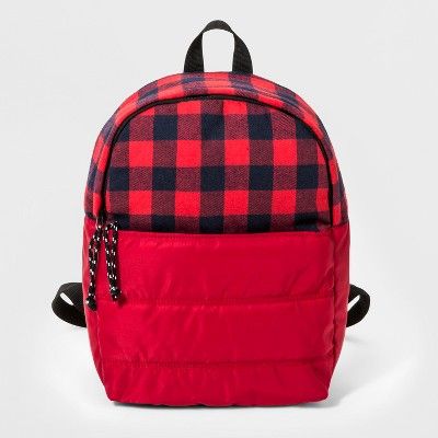 Boys' Quilted Fleece Backpack - Cat & Jack™ Red | Target