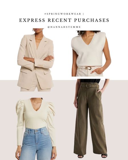 Recent Express purchases for spring workwear

#LTKworkwear #LTKSeasonal #LTKstyletip