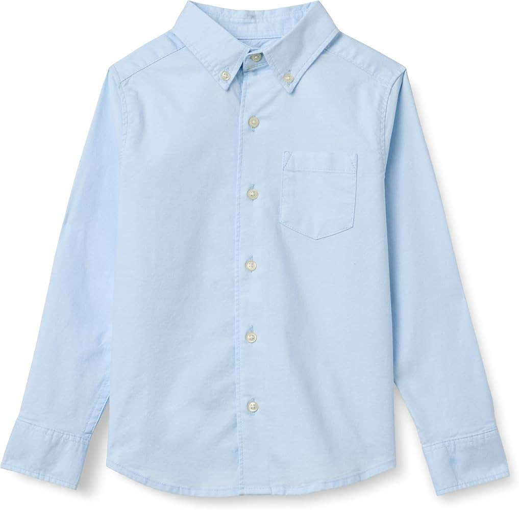Amazon Essentials Boys Long Sleeve Oxford Button Down Shirt | Amazon (US)