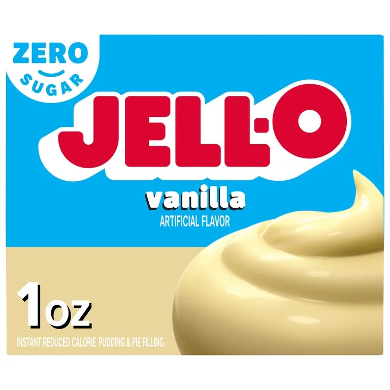 Jell-O Vanilla Zero Sugar Instant Reduced Calorie Pudding & Pie Filling Mix, 1 oz. Box | Walmart (US)