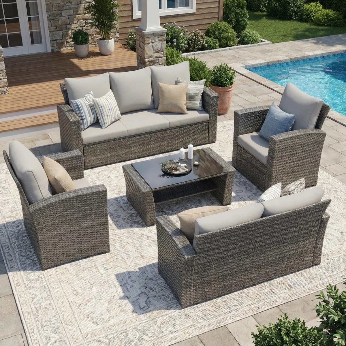 Netherside 7-Person Patio Furniture Set With Cushions

#LTKMothersDay #LTKxMadewell #LTKmorningroutine