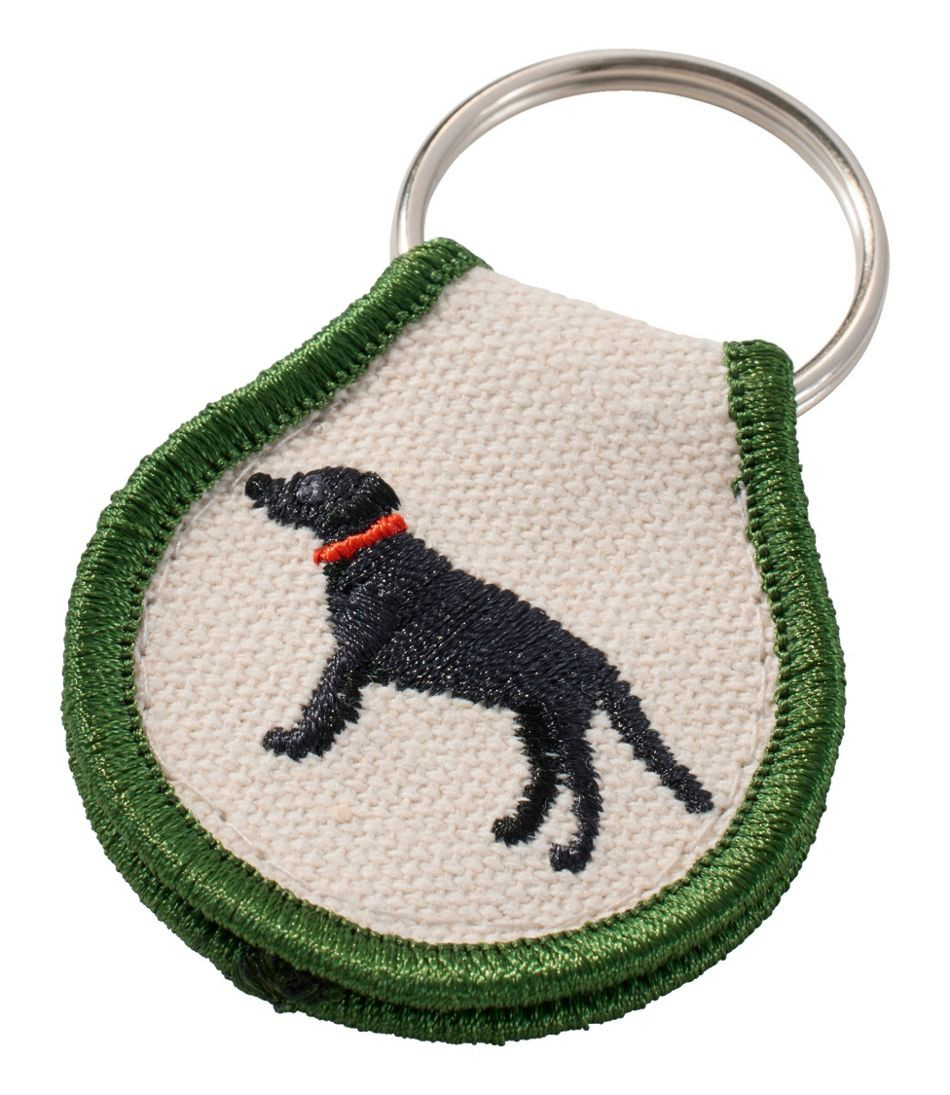 Embroidered Patch Charm, Black Lab | L.L. Bean