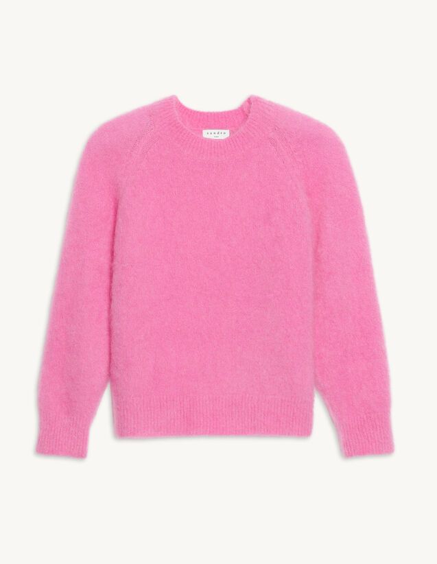 Mohair knit sweater | Sandro-Paris US