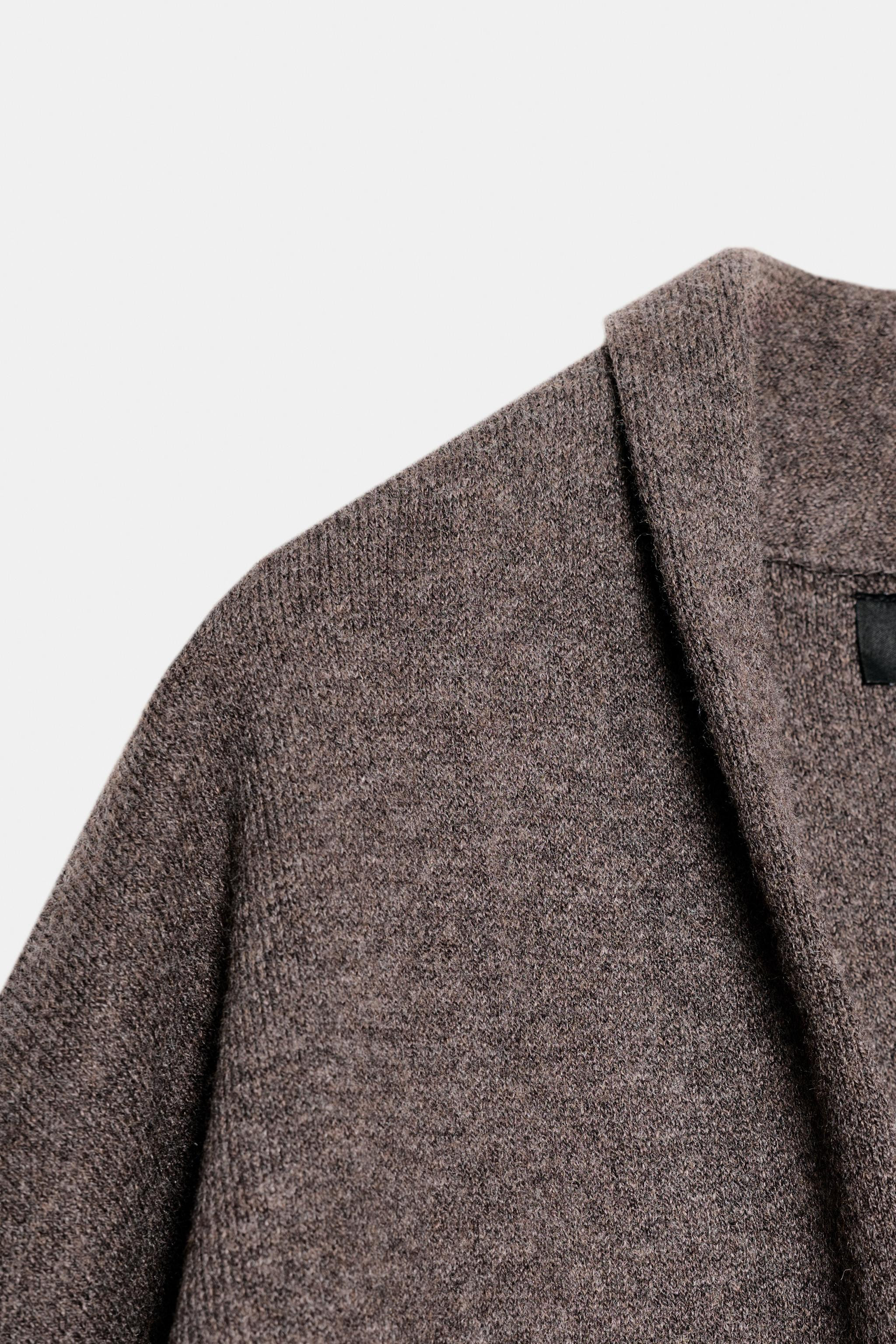 LONG KNIT COAT | Zara AU