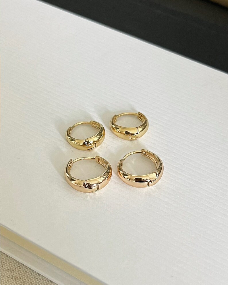 Everyday Huggie Hoop Earrings  Gold Filled Hoop Earrings  | Etsy | Etsy (US)