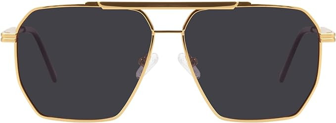 mosanana Square Polarized Aviator Sunglasses for Women and Men UV400 Protection Model-Chris | Amazon (US)