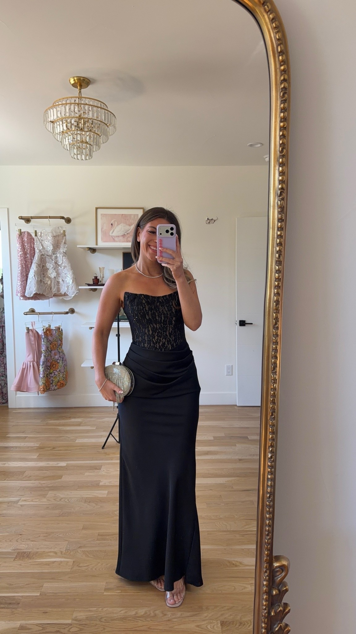 black satin strapless gown with a lace corset bodice fall wedding guest dress for every girl 💍

I’m 5’4” & wearing my usual smalls/2

fall wedding guest dresses, wedding guest dresses, cocktail dresses, semi-formal dresses, black tie wedding guest dresses, destination wedding guest dresses, garden party dresses, wedding guest outfit ideas, fall dresses, autumn dress

#LTKWedding #LTKgrwm #LTKU