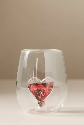Yuletide Stemless Wine Glass | Anthropologie (US)