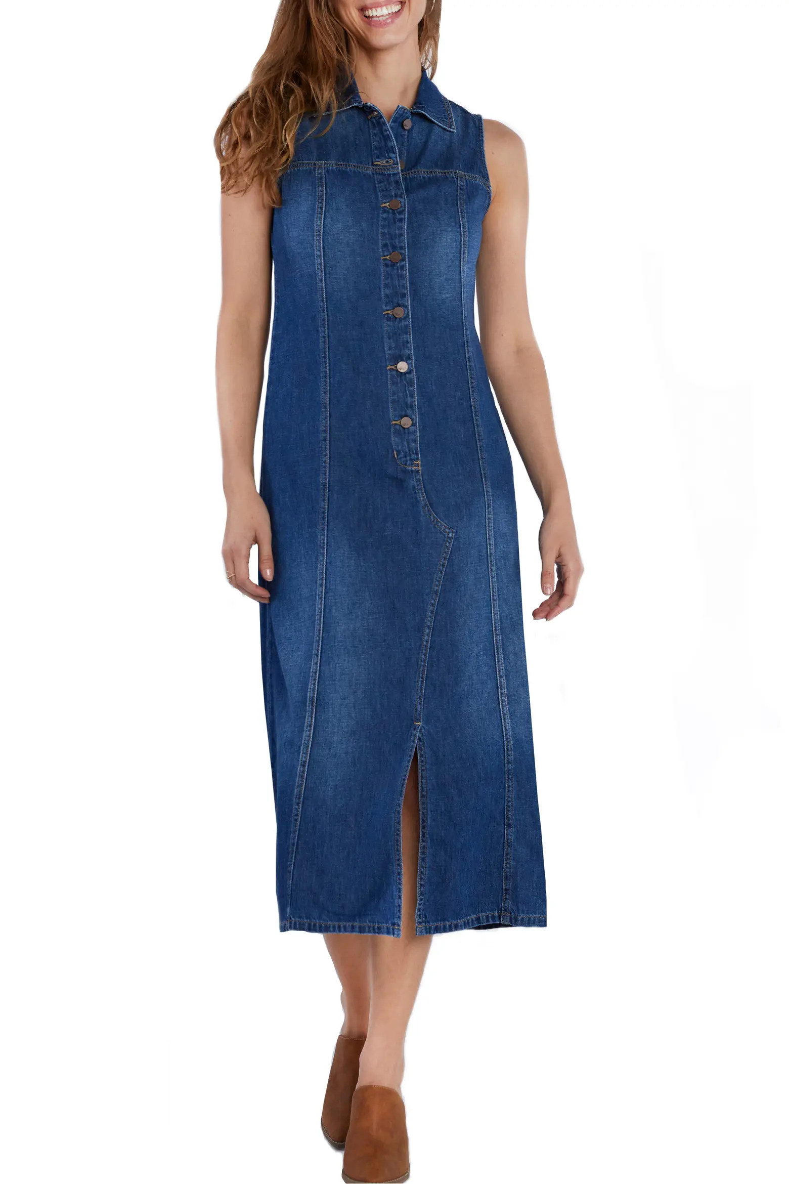 Denim Maxi Shirtdress (Women) | Nordstrom | Nordstrom