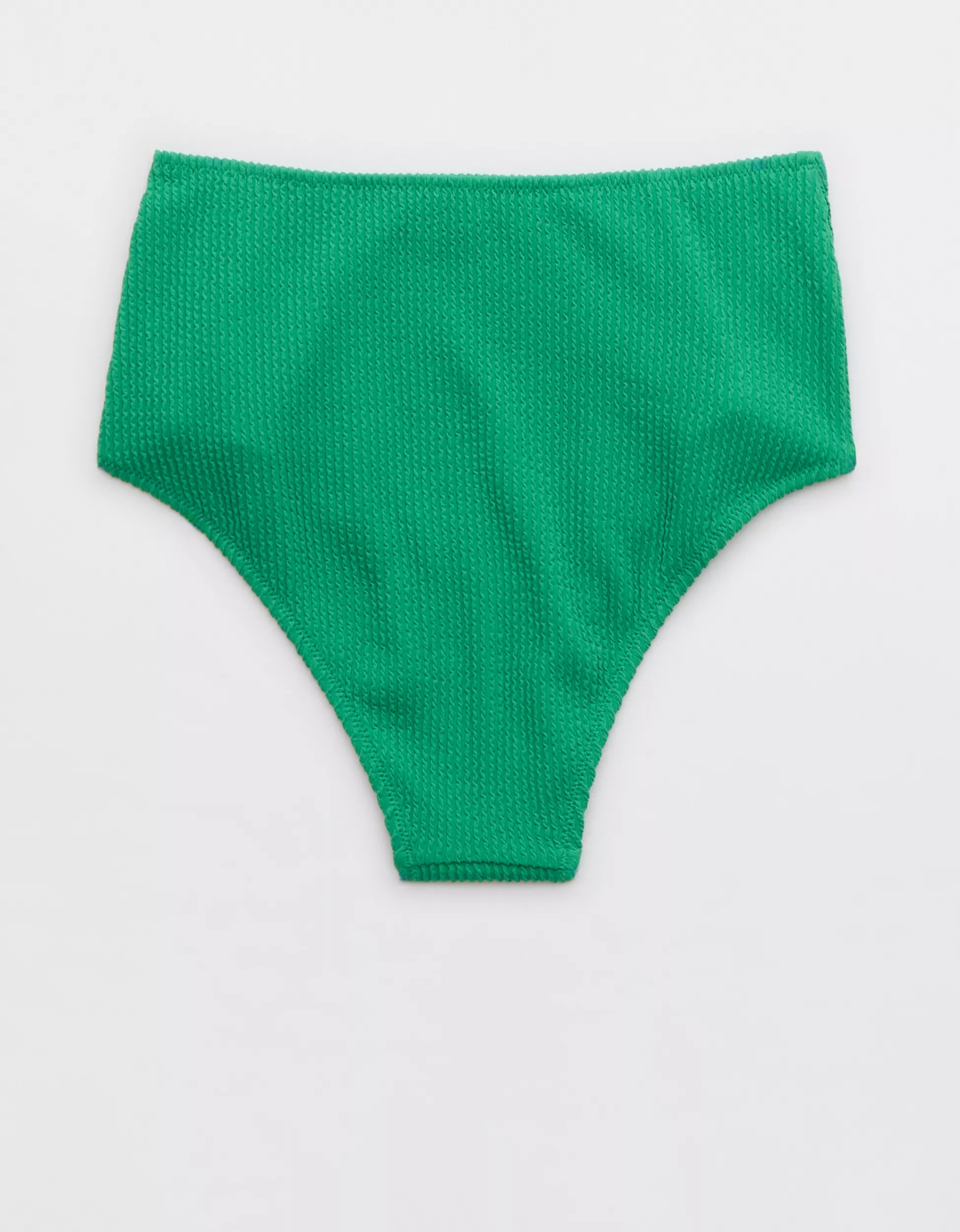 Aerie Crinkle High Waisted Cheeky Bikini Bottom | Aerie
