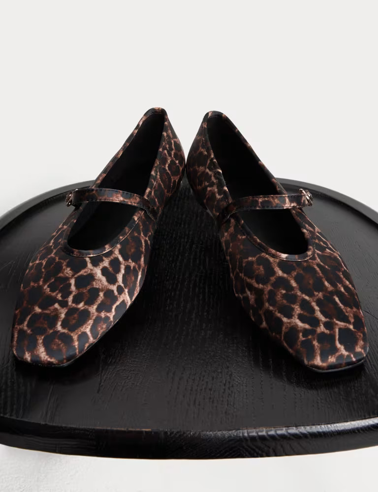Satin Leopard Print Pumps | Marks & Spencer (UK)