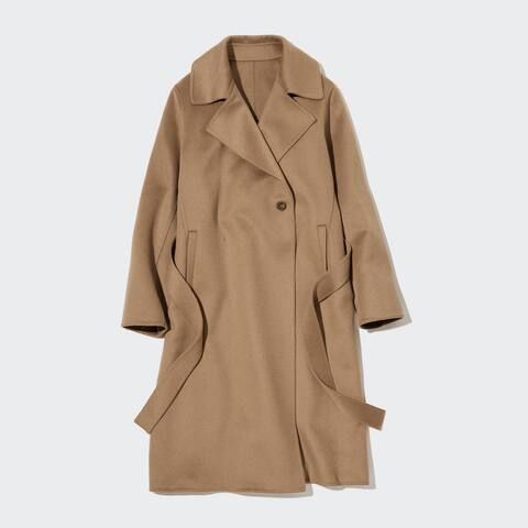 Wool Blend Oversized Fit Long Coat | UNIQLO UK | UNIQLO (UK)