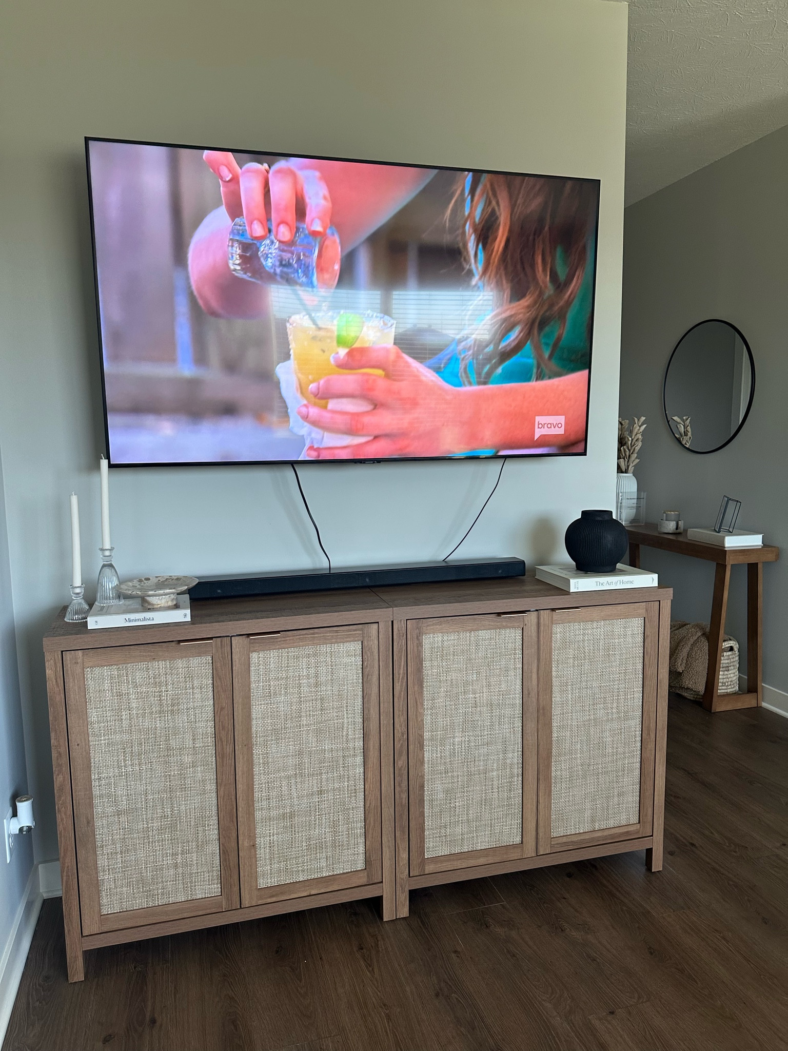 entertainment center 🤎

#LTKfindsunder100 #LTKstyletip #LTKhome