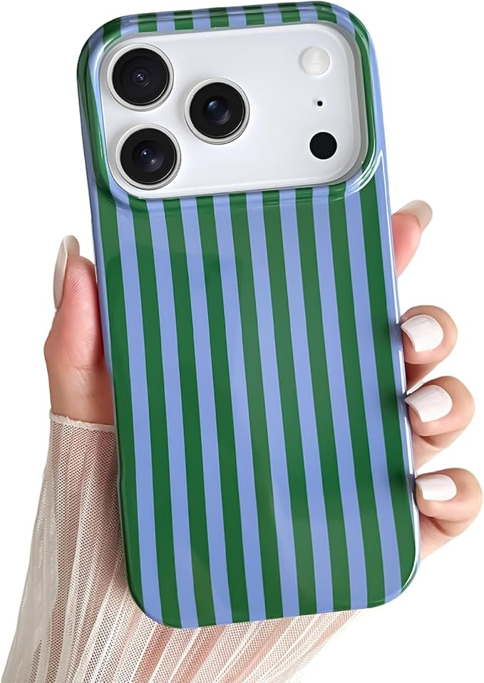 Yeddabox for iPhone 17 Pro Case Cute Striped Phone Case Soft TPU Slim Shockproof Phone Cover for ... | Amazon (US)