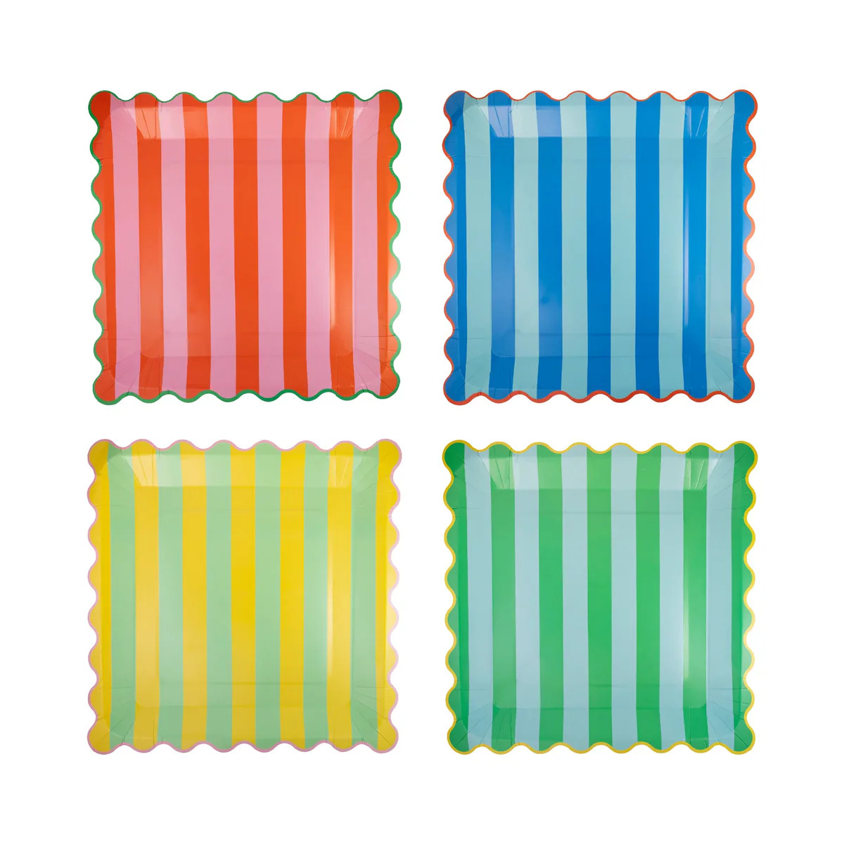 Bright Striped Plate Set | Get Gatherings