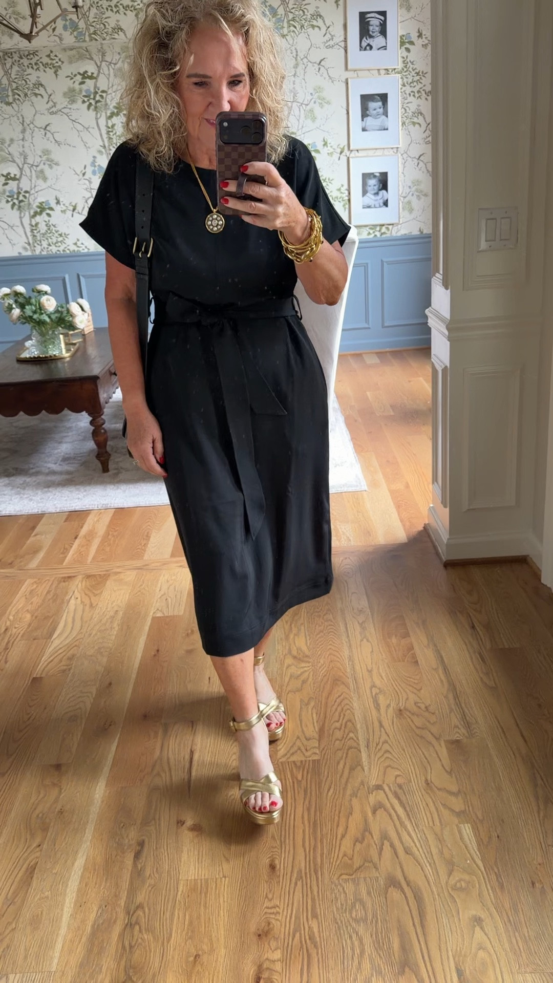 Just size medium classic black dress a little bit of stretch great for travel. This one is a good one to keep in your closet

Cold platforms are from quince and they are comfortable and really nice leather

Coach bag on the Nordstrom anniversary sale. The colors are coming in and out of stock. It is really good quality. I’m very pleased with it.

LBD wedding guest dress work dress travel dress

#LTKOver40
