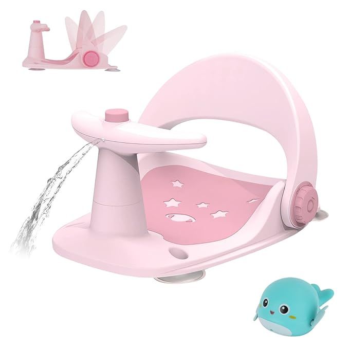REIKTLUD Baby Bath Seat,Infant Baby Bath Tubs Seat, Baby Bathtub Seat for Sit-Up 6 to 18 Months,B... | Amazon (US)