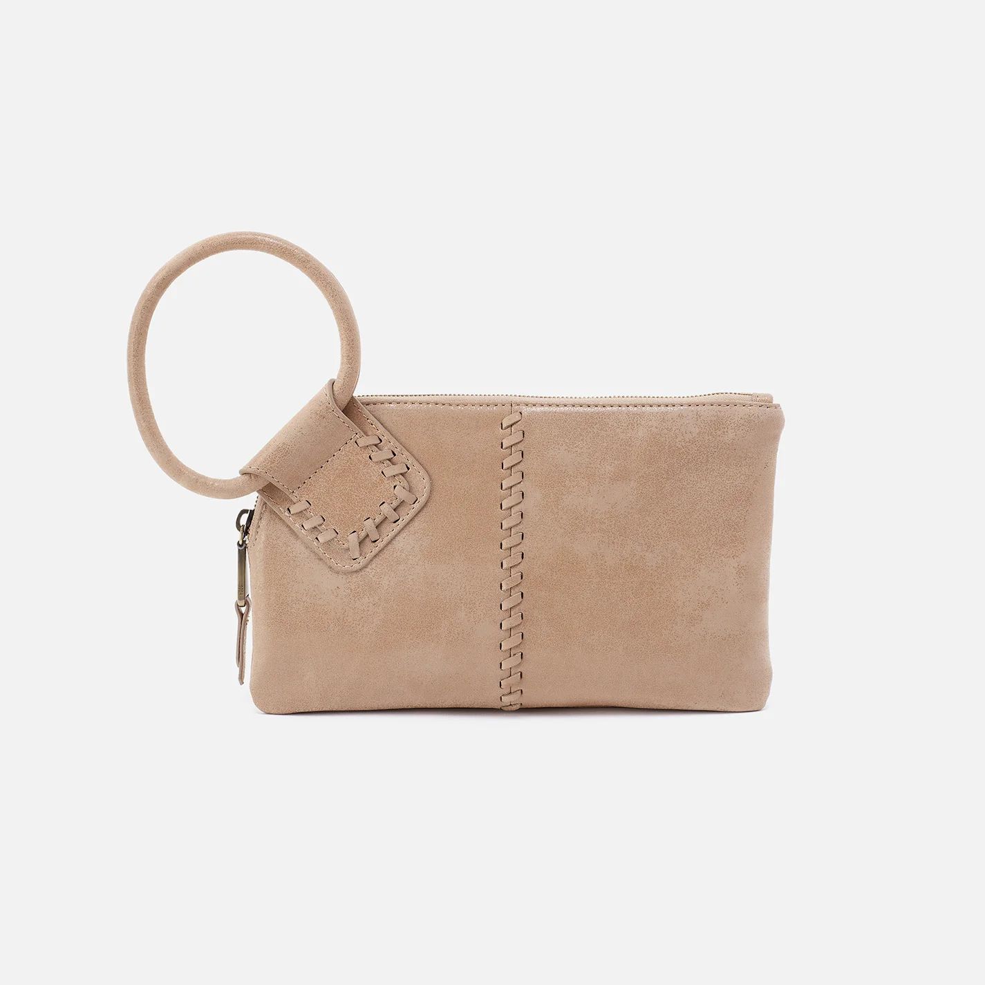 Sable Wristlet in Buffed Leather - Irish Creme | HOBO Bags