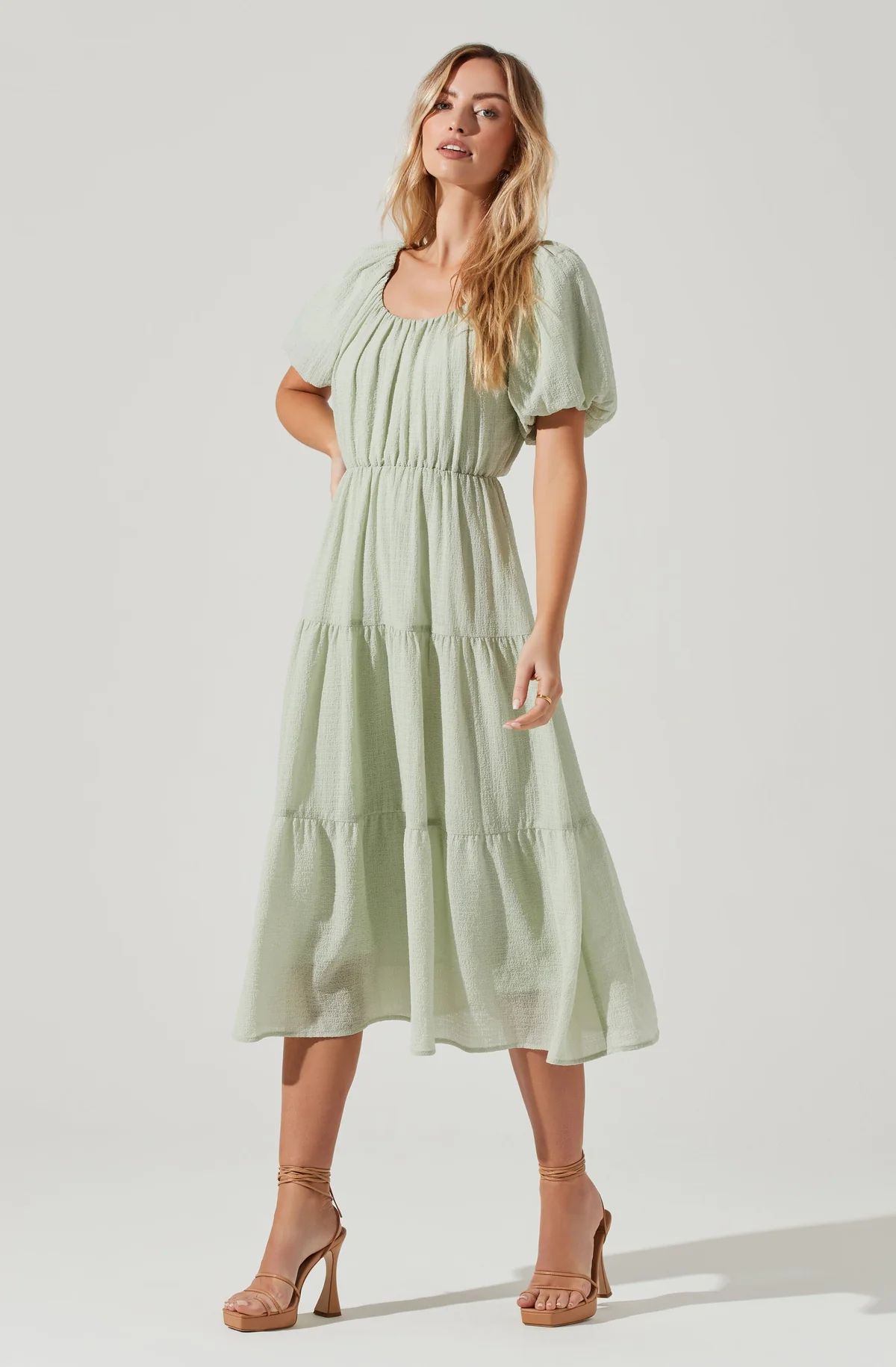 Smocked Tiered Maxi Dress | ASTR The Label (US)