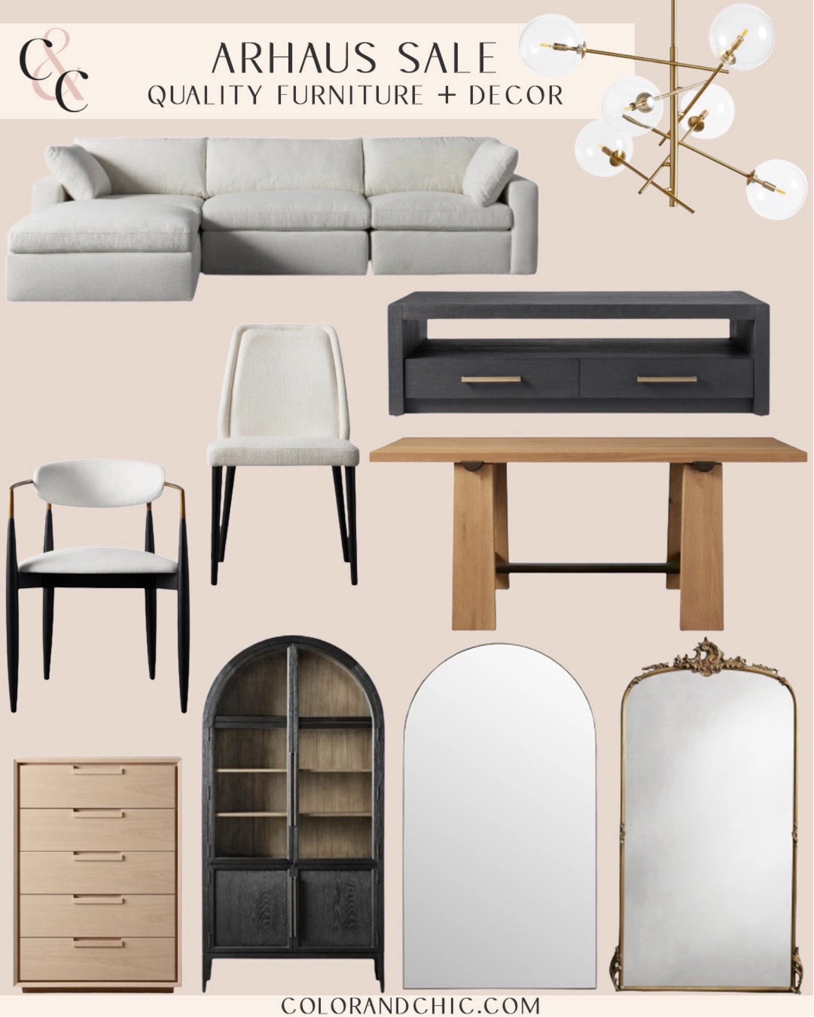 Arhaus Storewide Sale with their famous Beale sofa that’s made of crypton fabric. We’ve had ours for years and it’s spill proof and easy to clean. Linking beautiful oversized floor mirrors, arch cabinet, dining table and dining chairs on sale, too  

#LTKSaleAlert #LTKStyleTip #LTKHome