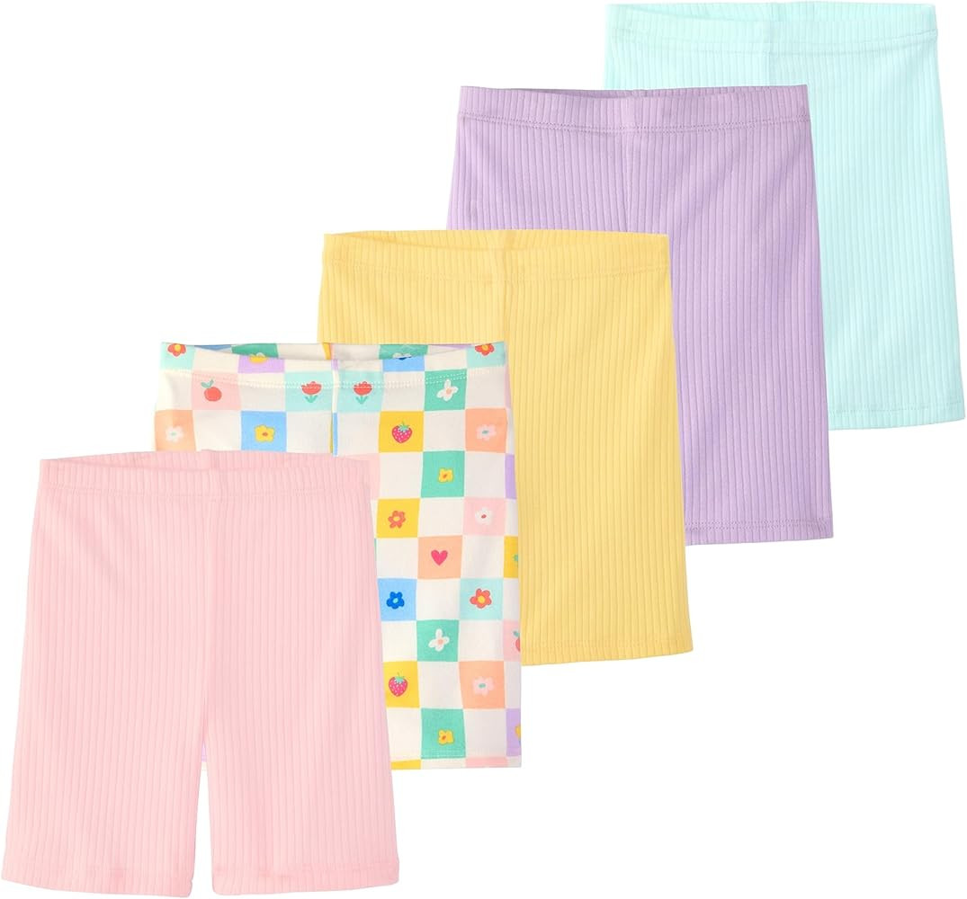 Garanimals Baby & Toddler Girl Bike Shorts - Machine-Washable Kid's Clothes - Size 0-6T - 5 Pack ... | Amazon (US)