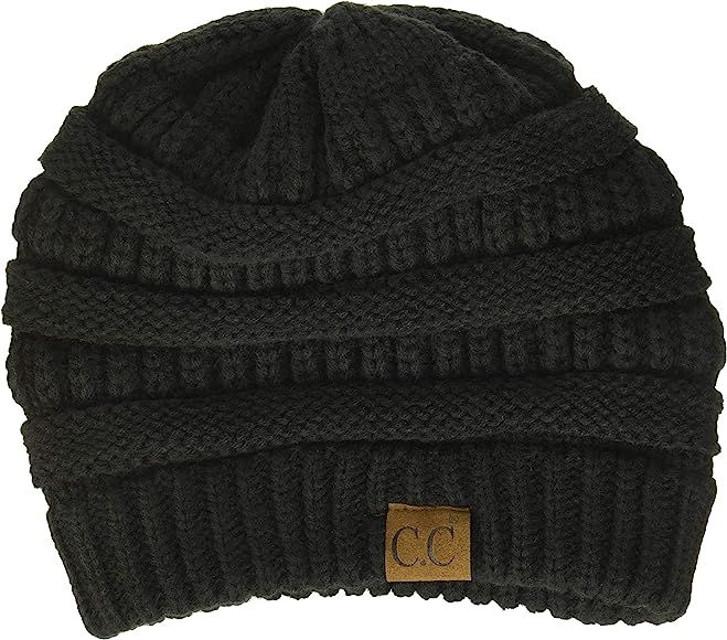 C.C Trendy Warm Chunky Soft Stretch Cable Knit Beanie Skully | Amazon (US)