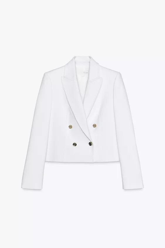 CROPPED DOUBLE BREASTED BLAZER | Zara US