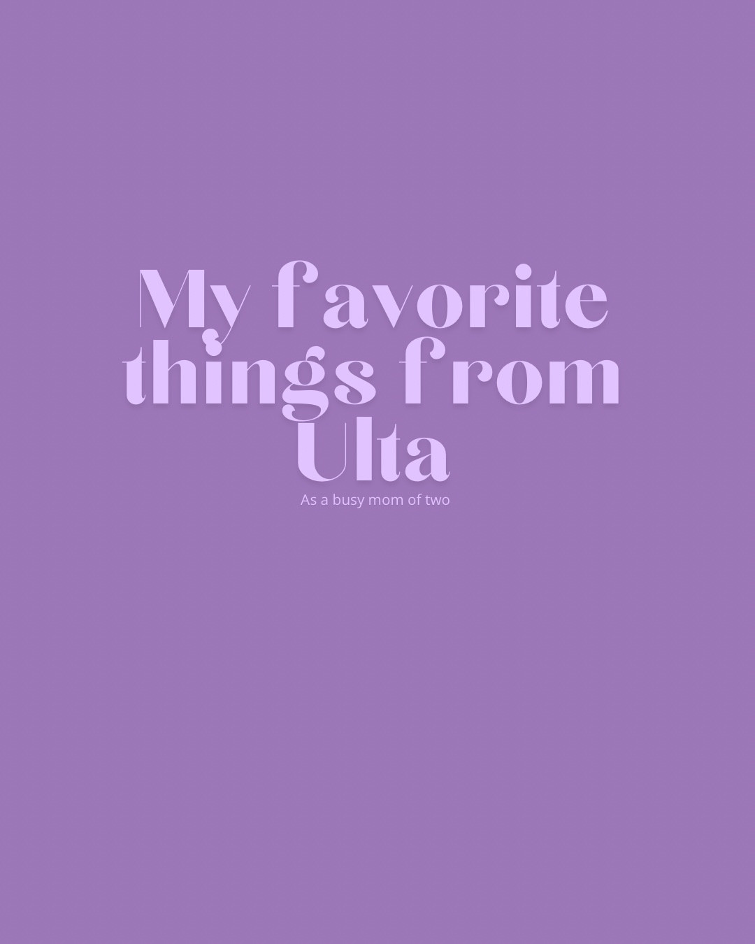 “Self-care isn’t selfish—it’s survival. Thank you, Ulta 💕.”

#LTKmorningroutine #LTKmomlife #LTKselfcare
