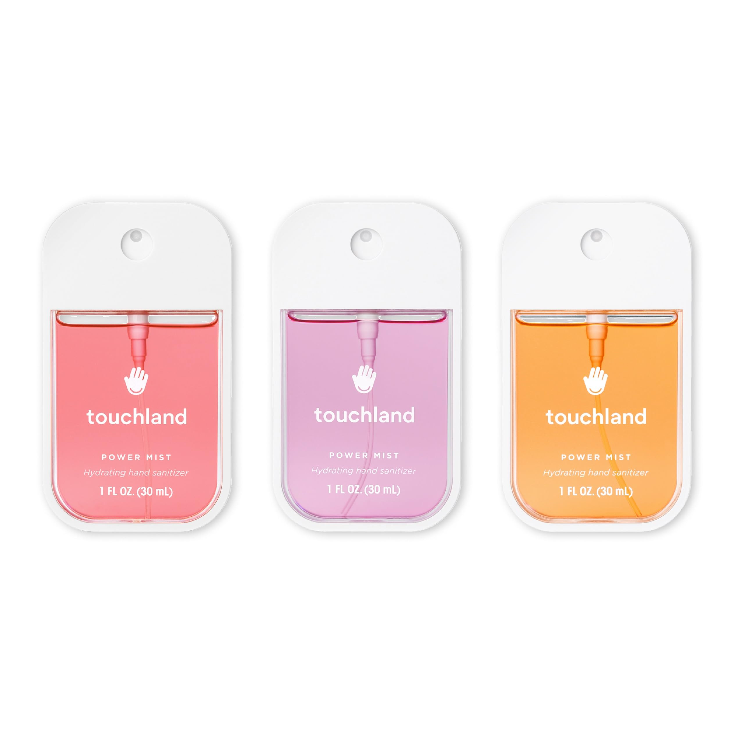 Touchland Power Mist Hydrating Hand Sanitizer Spray, JUICY Trio Set (Watermelon, Peach, Berry), 1... | Amazon (US)