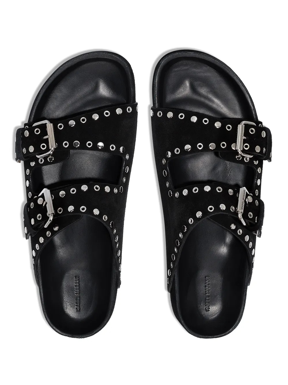 Lennyo stud-embellished suede sandals | Farfetch (UK)