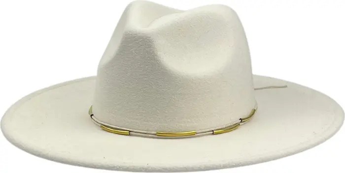 MARCUS ADLER Metal Trim Felt Fedora | Nordstromrack | Nordstrom Rack