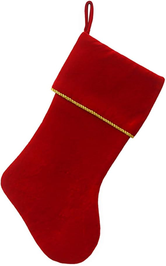 Etistta Classic 20 inch Velvet Christmas Stockings, Christmas Decor Soft Velvet Stockings for Chr... | Amazon (US)