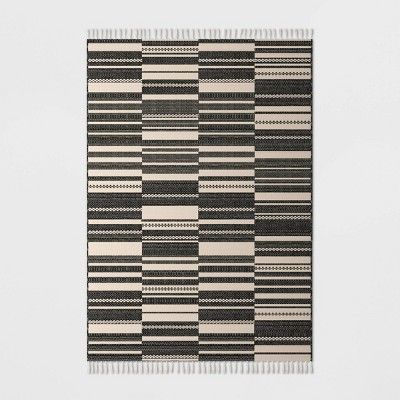 7&#39; x 10&#39; Tapestry Outdoor Rug Charcoal/Ivory - Project 62&#8482; | Target