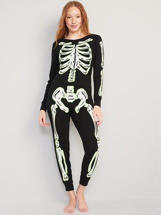 Matching Halloween Printed One-Piece Pajamas for Women | Old Navy (US)